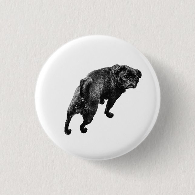 Verspielter Stand, Klares Herz Button (Vorderseite)