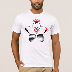 Verspielter Sternencharakter mit Herz T-Shirt