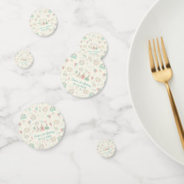 Verspielter Süßer und Dreier-Kinder-Geburtstag Konfetti