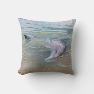 Verspielter und neugieriger Delfin Kissen
