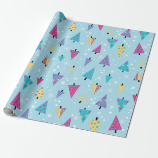 Verspieltes geometrisches Weihnachtsmuster Geschenkpapier
