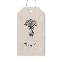 Verspieltes handgezeichnetes Dankeschön-Geschenk-A
