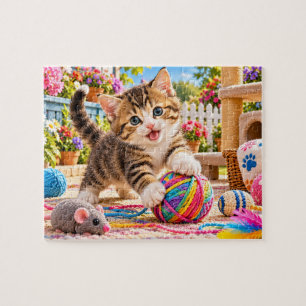 Verspieltes Kätzchen Puzzle