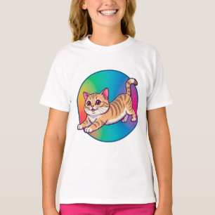 Verspieltes orange getigertes Kätzchen T-Shirt