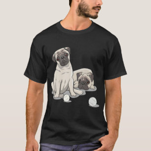 Verspieltes Pug-Design T-Shirt