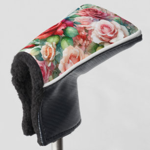 Verspieltes Rosenmuster Golf Headcover
