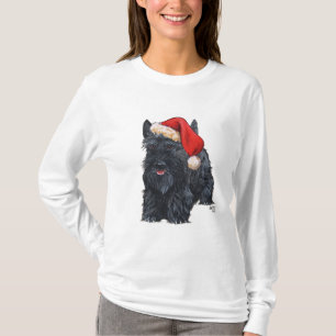 Verspieltes Scottie Weihnachten T-Shirt