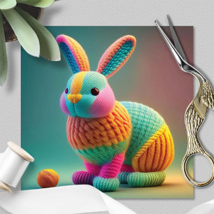 Verspieltes süßes Osterhäschen Feiertagskarte