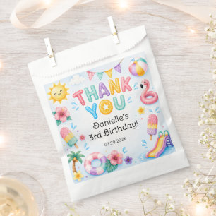 Verspieltes Wasserfarben-Spritz-Splash-Geburtstag Geschenktütchen