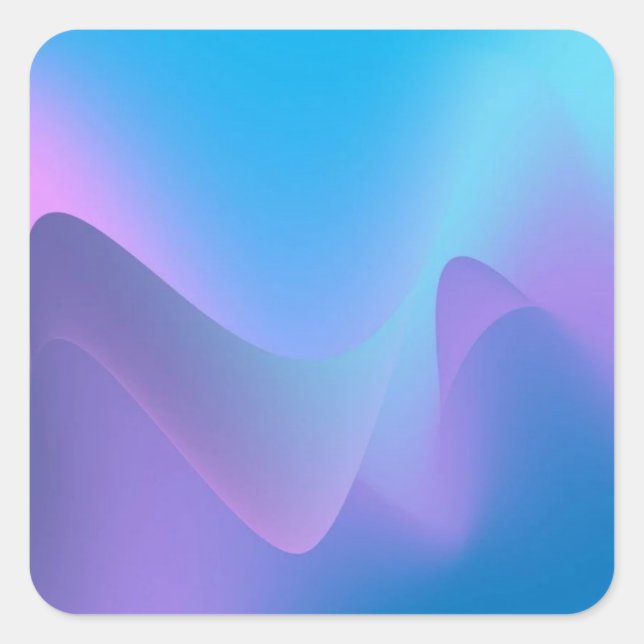 Verspieltes zauberhaftes zauberhaftes freundliches quadratischer aufkleber (Vorderseite)