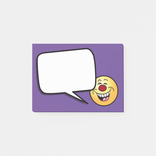 Verspottendes Gesicht Grumpey Post-it Klebezettel (Vorderseite)