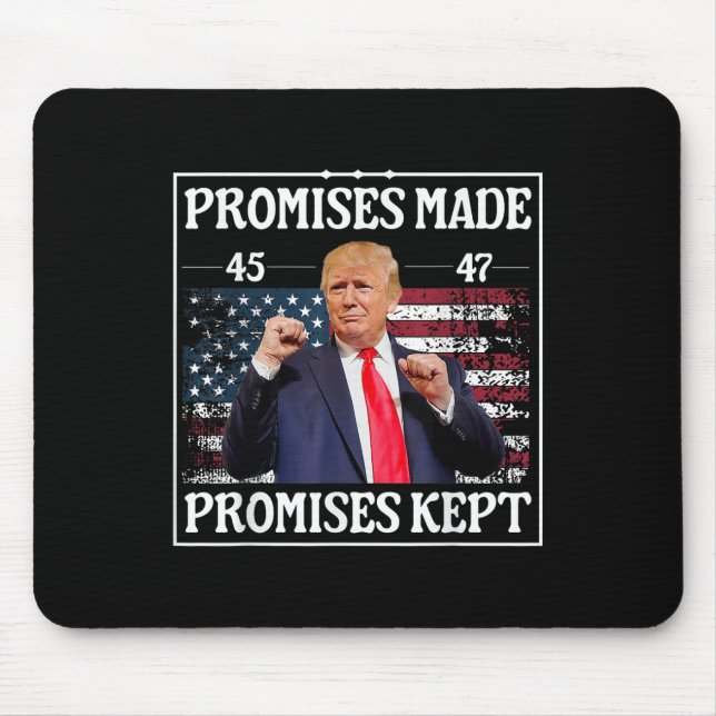Versprechen Behalten Trump Mousepad (Vorne)
