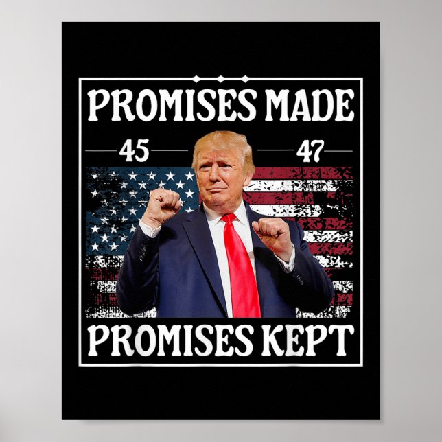 Versprechen Behalten Trump Poster (Vorne)