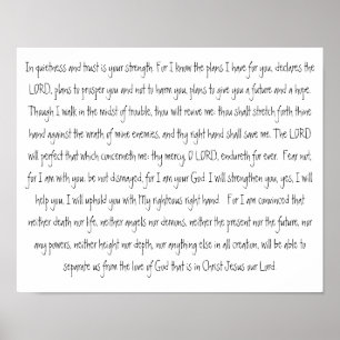 Versprechen der Gott-Schrift befolgen und Poster