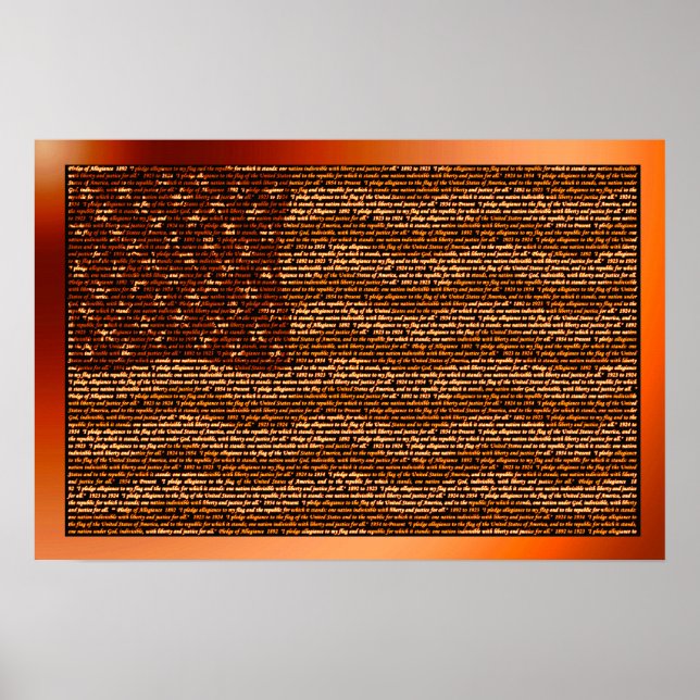 Versprechen der Legitimation in der US-Flagge Prin Poster (Vorne)