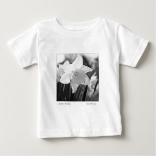 Versprechen des Frühlings düster jonquil schwarz-w Baby T-shirt