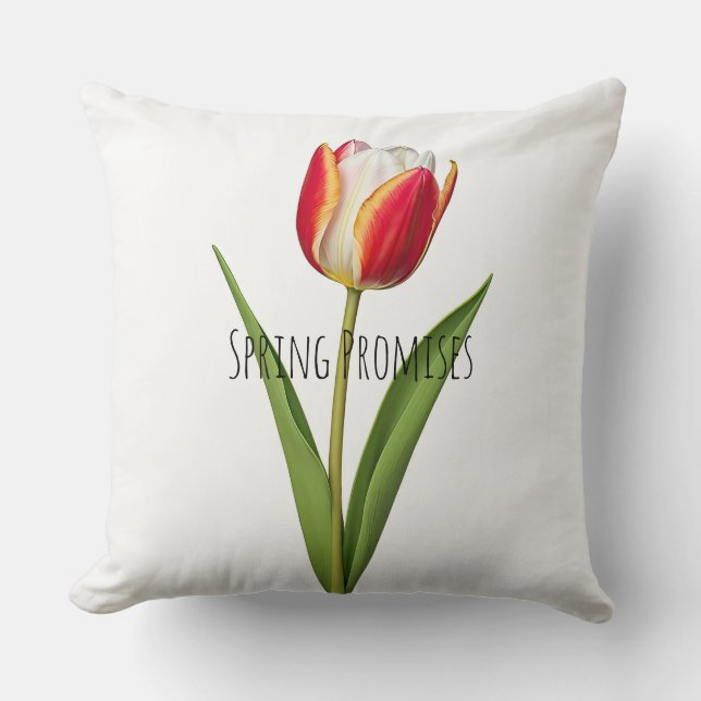 Versprechen des Frühlings Kissen (Vorderseite)