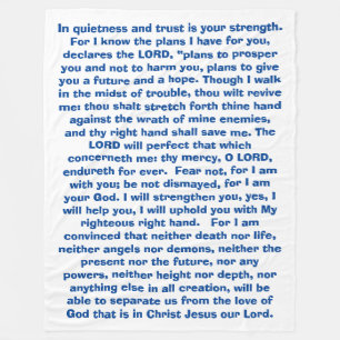 Versprechen-Gott-Bibel versifiziert Fleecedecke