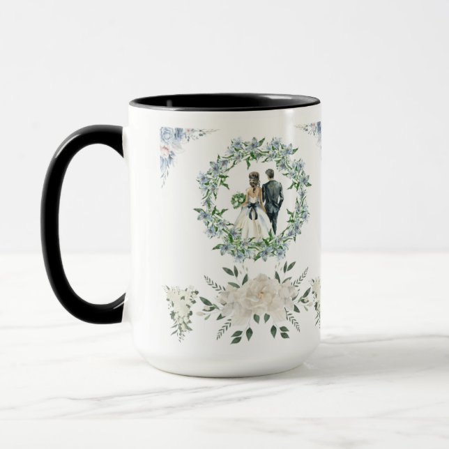 Versprechen unter den Rosen weiß Tasse (Links)