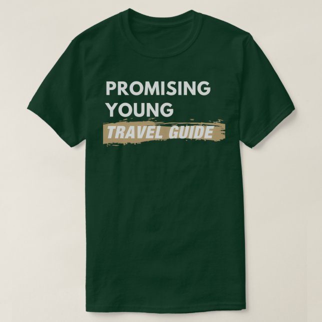 Versprechender Young Travel Guide T-Shirt (Design vorne)