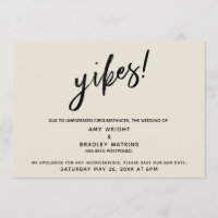 Verspukt Hochzeit Humorvolle Yikes! Cremekarte