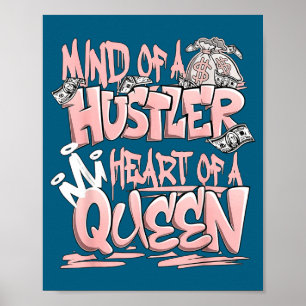 Verstand eines Hustlers, Herz einer Königin Graffi Poster