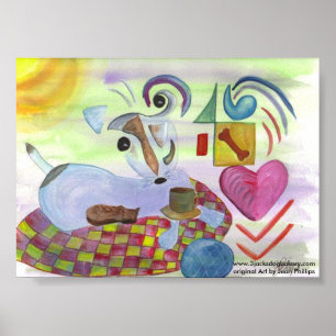 Verstand eines Jack-Russell-Plakats Poster