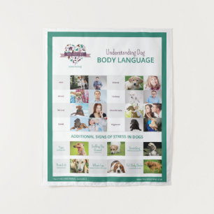 Verständnis von Hunde-Körpersprache Wandteppich