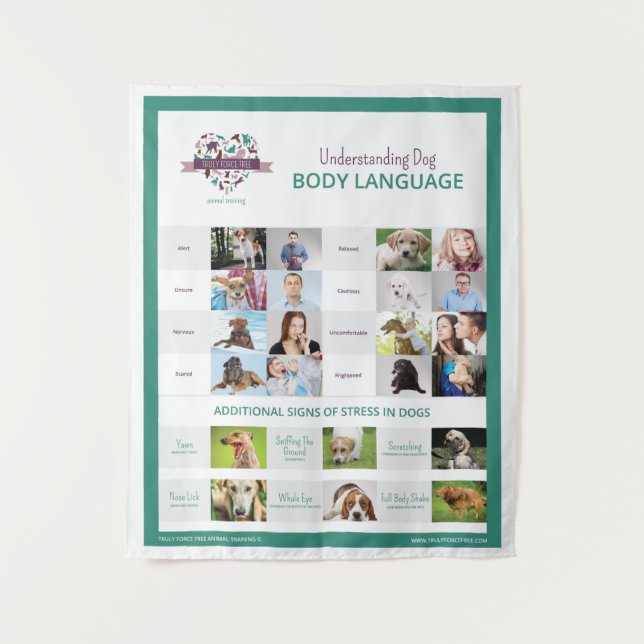 Verständnis von Hunde-Körpersprache Wandteppich (Vorderseite)