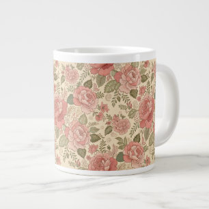 Verstaubte Florale Muse - Verstaubte Rose Salbei B Jumbo-Tasse