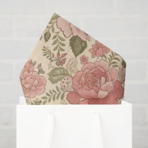 Verstaubte Florale Muse - Verstaubte Rosen-Salbei- Seidenpapier