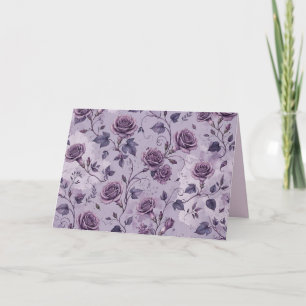 Verstaubte Lavendel-Rosa-Träumerische Farbtöne Flo Karte