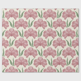 Verstaubte Rose Flora Geschenkpapier