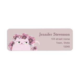 Verstaubte Rosenblüten-Katze Rücksendeadresse