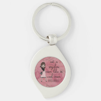 Verstaubtes Rosa Florales Muttertags-Cute ‘Coole M Schlüsselanhänger