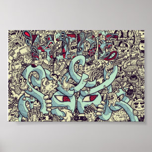 Versteck dich! Pop Art Poster! Poster