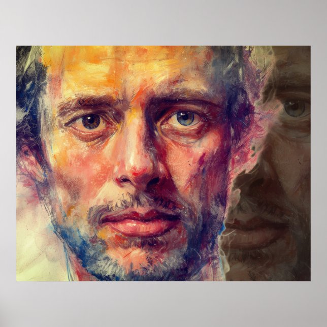 Verstecke dich nicht hinter dir. Sei deine wahre S Poster (Vorne)