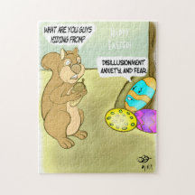 Verstecken des Osterjigsaw-Puzzles