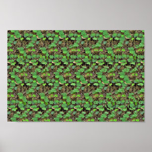 Verstecken im Kleeblatt - Versteckter 3D-Druck Poster