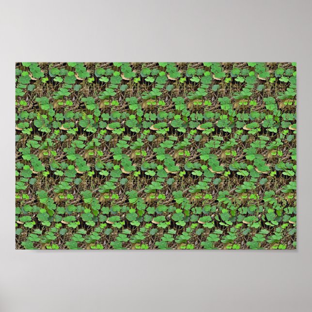 Verstecken im Kleeblatt - Versteckter 3D-Druck Poster (Vorne)