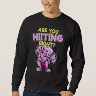 Verstecken Sie die richtige Fitness Interval Train Sweatshirt