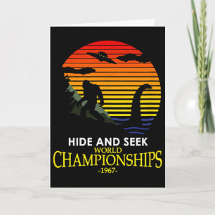 Versteckspiel-Champion Nessie Lochness Bigfoot Yet Karte