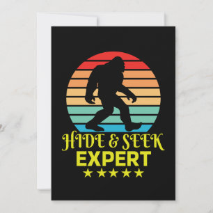 Versteckspiel Experte Bigfoot Lustig Einladung