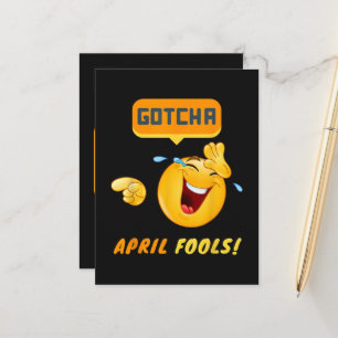 VERSTECKT - April-Scherz-Tag Lustig Ankündigungspostkarte