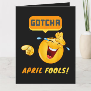 VERSTECKT - April-Scherztag Lustig Karte