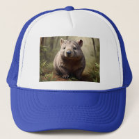 "Versteckt in Bush: Eine Aussie Wombat im Wilden"