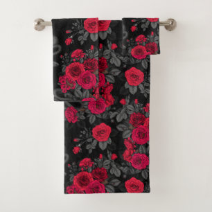 versteckt in den Rose Badhandtuch Set