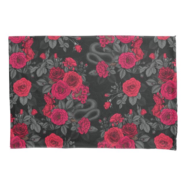 versteckt in den Rose Kissenbezug (Vorderseite-Links)