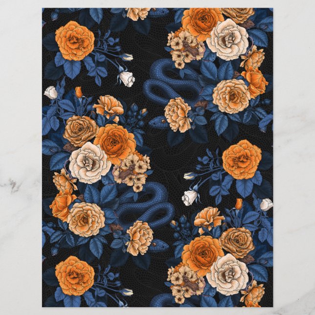 Versteckt in den Rose, orange und blau (Vorderseite)