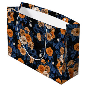Versteckt in den Rose, orange und blau Große Geschenktüte